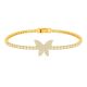 18K Gold Plated Sparkling Butterfly Zirconia Bracelet